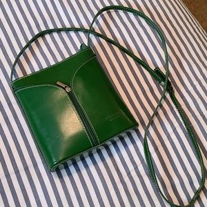 Vera Pelle Leather Crossbody Bag